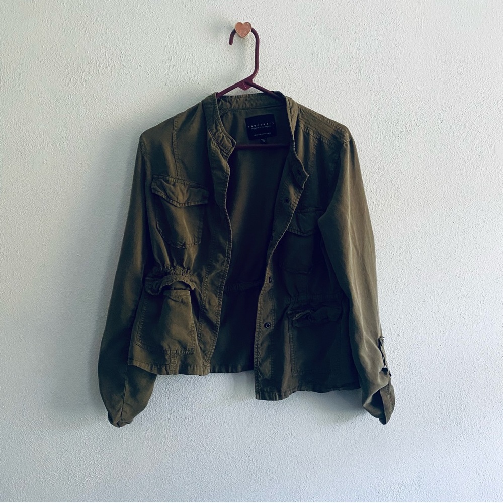 Sanctuary olive green lightweight jacket